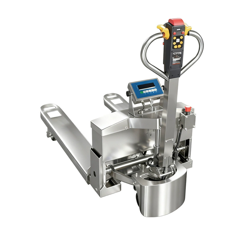 304 Stainless Steel Pallet Truck With Scale 2T-5T Corrosion Resistant Weighing Pallet Jack