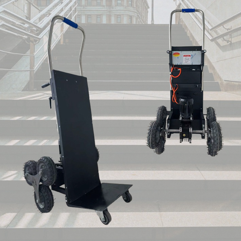 6 Wheel Electric Stair Climber Heavy Duty Stair Climbing Hand Truck for Home Appliance Moving