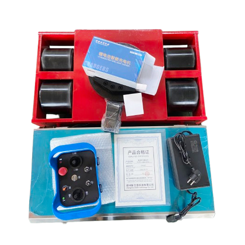 Battery Powered Machine Skates 60Ton Wireless Remote Electric Cargo Transporter