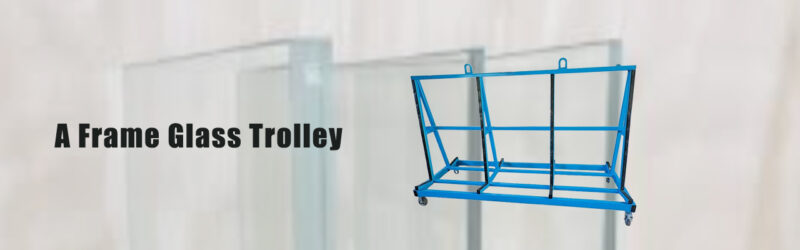 A frame glass transport trolley for glass factory and door window workshop, glass storage rack for glass panel transfer, standard size 1.5M*1.1M*1.2M, customizable