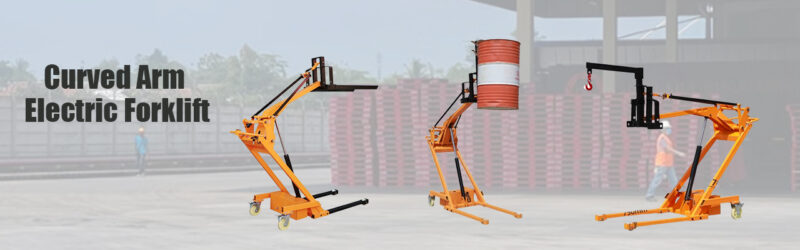 Curved Arm Electric Forklift, 3000kg-5000kg Capacity, Articulated Electric Forklift for Narrow Aisle and Material Handling