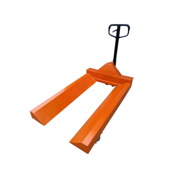 Custom 2.5 ton manual paper roll pallet truck hydraulic reel transporter