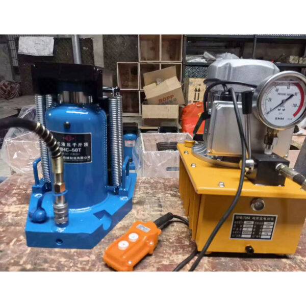 claw hydraulic jack working for aluminum mold leveling lifting