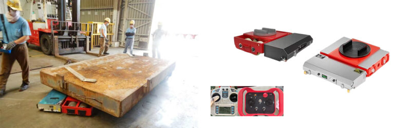 Electric Machine Skate for Heavy Equipment Transport, motorized heavy load moving skate for factory machinery handling