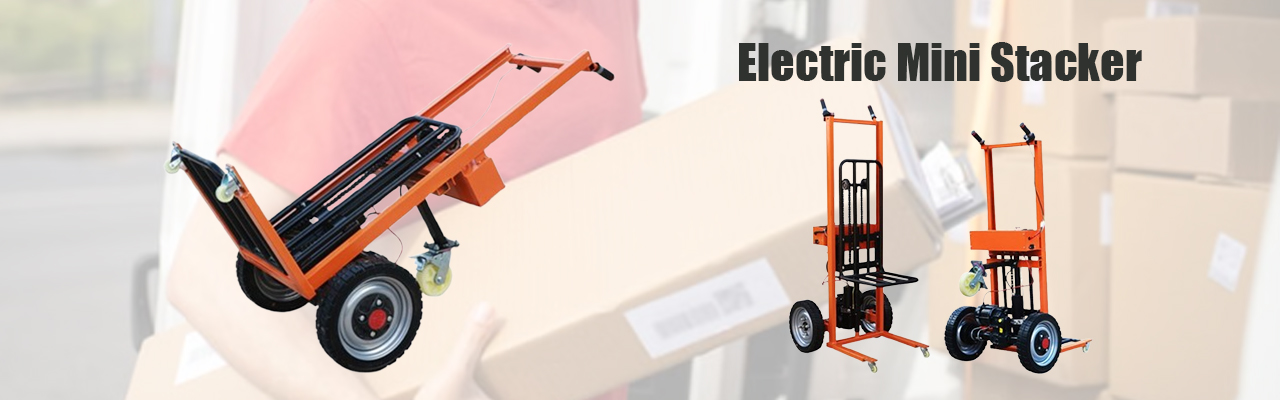 Electric Mini Stacker compact electric pallet stacker for small warehouse material handling