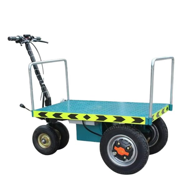 Industrial Four-Wheel Electric Pallet Truck | 400/800KG, CE Certified, Folding Portable Type