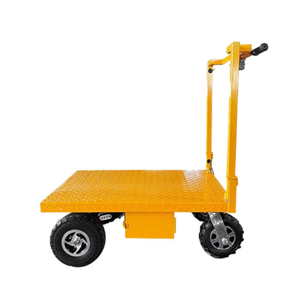 Four-Wheel Folding Electric Pallet Truck | 400KG Load, CE Certified for Industrial Use