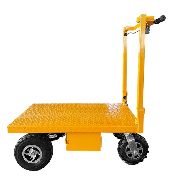Electric Four-wheel Pallet Truck | Foldable & Portable, 1000KG Load for Warehouse Logistics