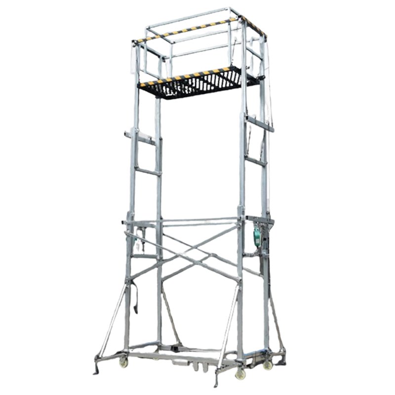 Professional 2-12m Galvanized Electric Movable Scaffolding for Facade and Maintenance Work - Image 2