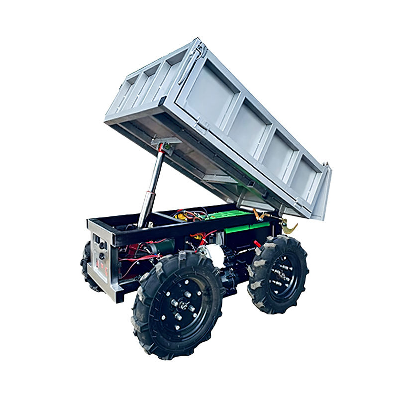 400kg Stainless Steel Remote Control 4WD All-Terrain Vehicle | 500W Hydraulic Lift Trolley