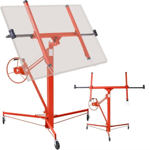 70kg Capacity Drywall Board Lifter | Steel Cable Gypsum Board Lift for Construction