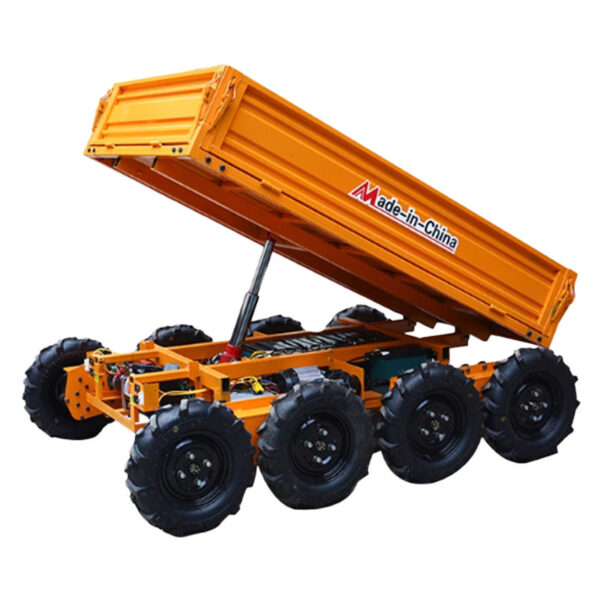 All-Terrain 8 Wheel Drive Remote Control Dump Truck | 1000kg Farm Transportation Carrier