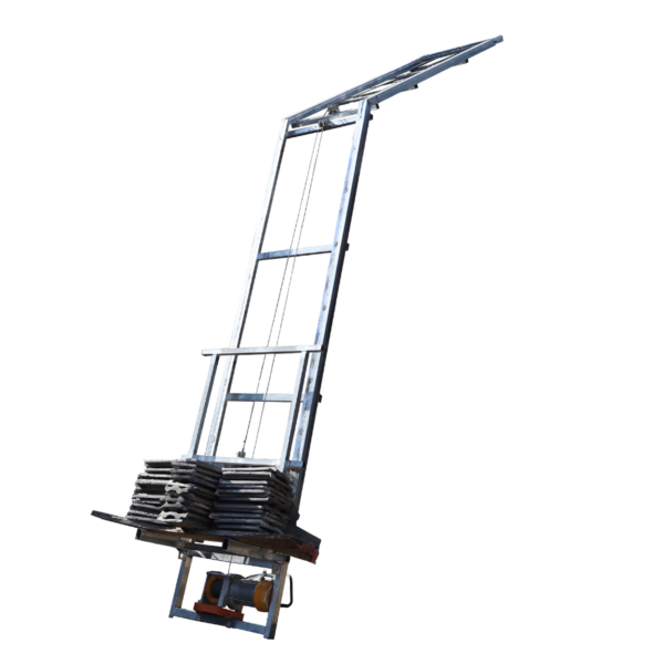 Steel Roofing Ladder Hoist Wire Rope Sling | Electric Mobile Small Elevator for Solar Panel & Glass