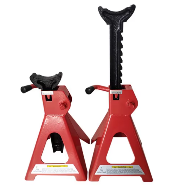 Car jack stand practical working scene for auto repair garage