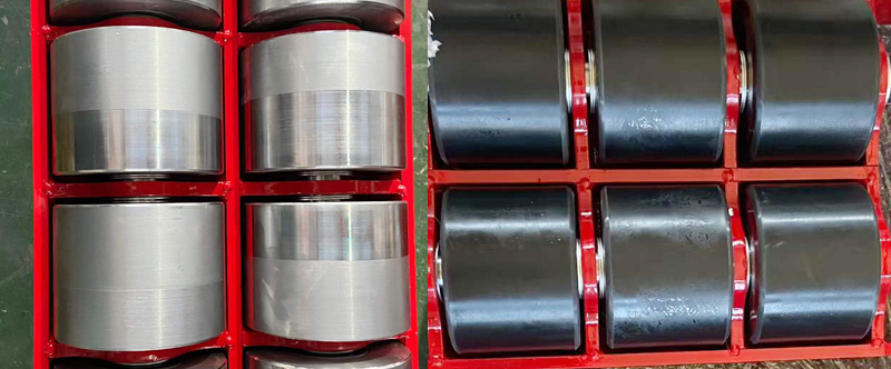 Polyurethane wheel and steel wheel options for 10‑80 ton electric heavy‑load tank mover shifter