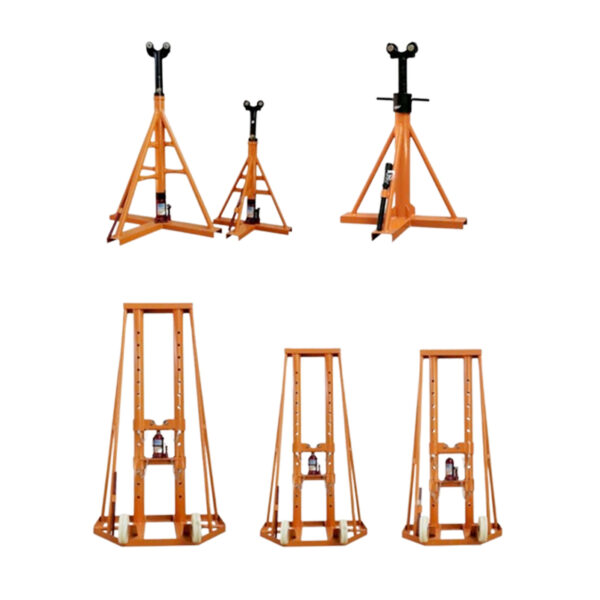 Hydraulic Lifting Portal Cable Reel Stand Working Scene Cable Drum Support Rack