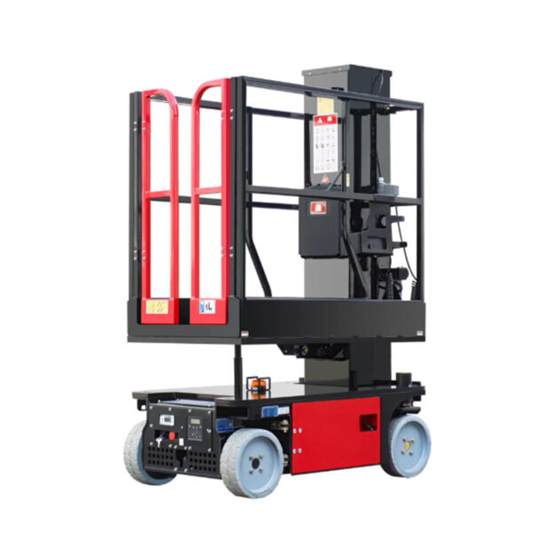 Vertical Steel Mast Self-Propelled Hydraulic Ladder Lift | 1300x700x1100mm Table, 810kg Weight