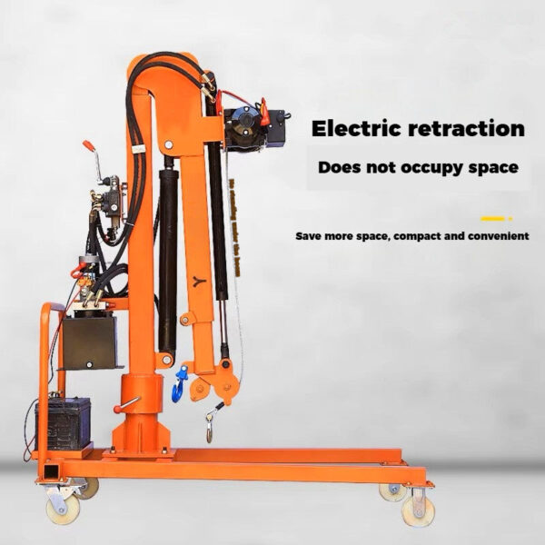 Electric Jib Crane with Manual Winch | 500kg-1000kg for Pickup & Boat Lifting