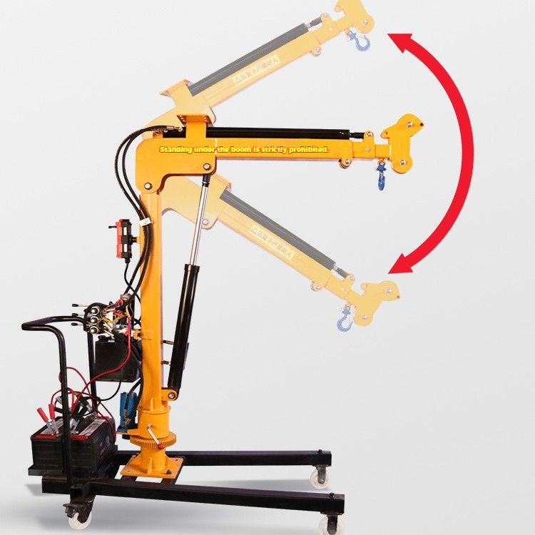 Portable Mobile Mini Crane 1000kg-1500kg | Hydraulic Folding Jib Knuckle Boom Lifting