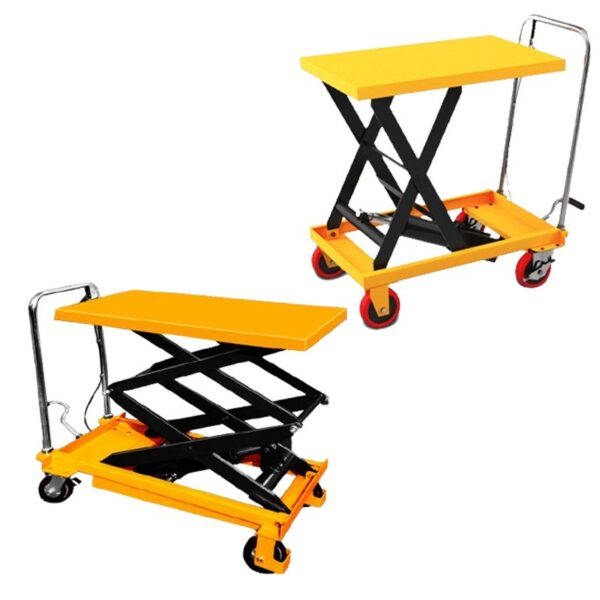 Elegant 500kg Manual Scissor Lift Trolly Platform with Powerful Performance