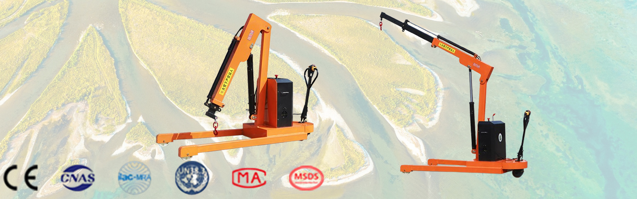 Mobile Folding Hydraulic Crane for Flexible Material Handling
