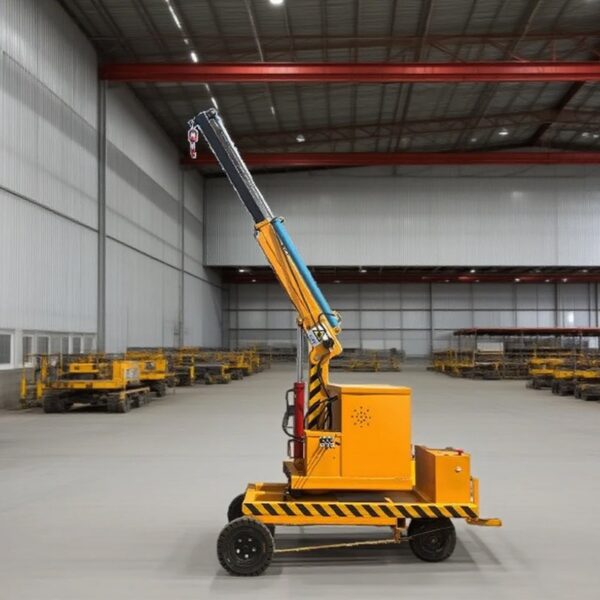 Powerful 1t 2t Electric Mobile Floor Crane for Heavy-Duty Industrial Transport