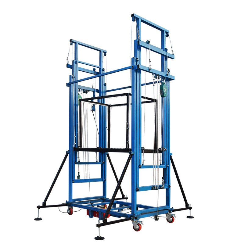 Powerful 2-12m Electric Mobile Scaffold Platform for High-Rise Construction & Maintenance - Image 2