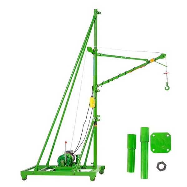 Portable Foldable Hand Crane Mini Manual Lifting Hoist 200-500kg
