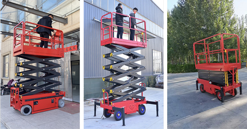Stable Scissor Structure and Safety System of Self Propelled Lift Platform
