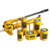 Separated electric hydraulic jack 10‑200 ton ultra thin split hydraulic lifting cylinder
