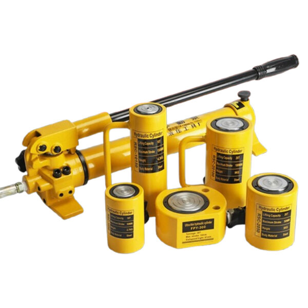 Separated electric hydraulic jack 10‑200 ton ultra thin split hydraulic lifting cylinder