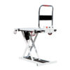 hydraulic table trolley, manual hydraulic lifting trolley, stainless steel hydraulic table cart, portable material lifting trolley for workshop